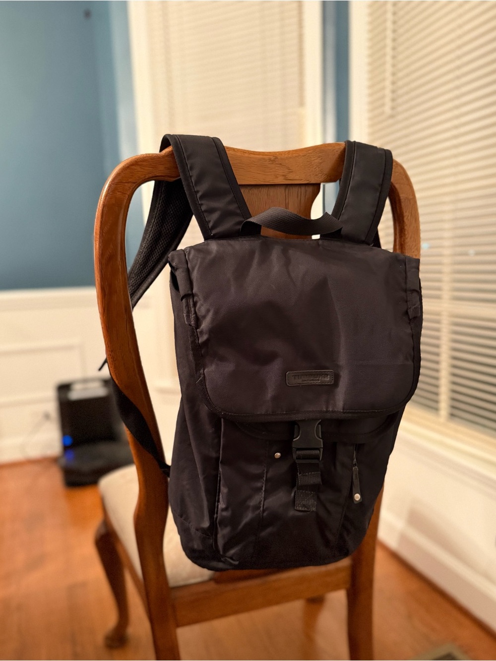 Timbuk2 Custom Prospect Laptop Backpack | Black 22L Roll-Top | Polka Dot Lining